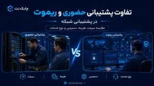 تفاوت پشتیبانی حضوری و ریموت در پشتیبانی شبکه
